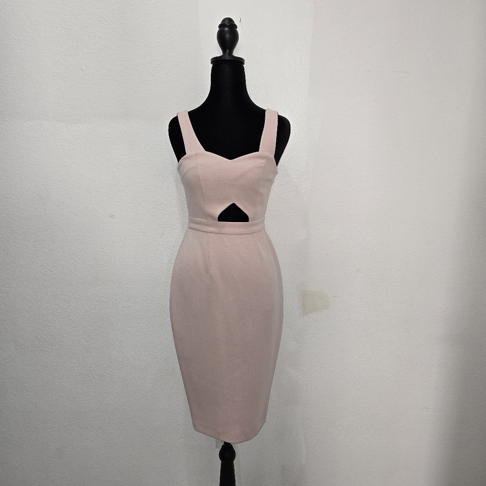 River Island Pink Cut Out Backless Midi Dress - Picture 3 of 12